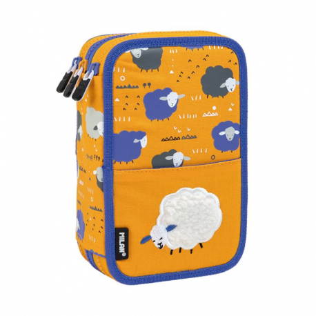 Penar echipat pentru scoala, 3 compartimente, dreptunghiular, 19.5×13.0x7.0 cm - imagine 3